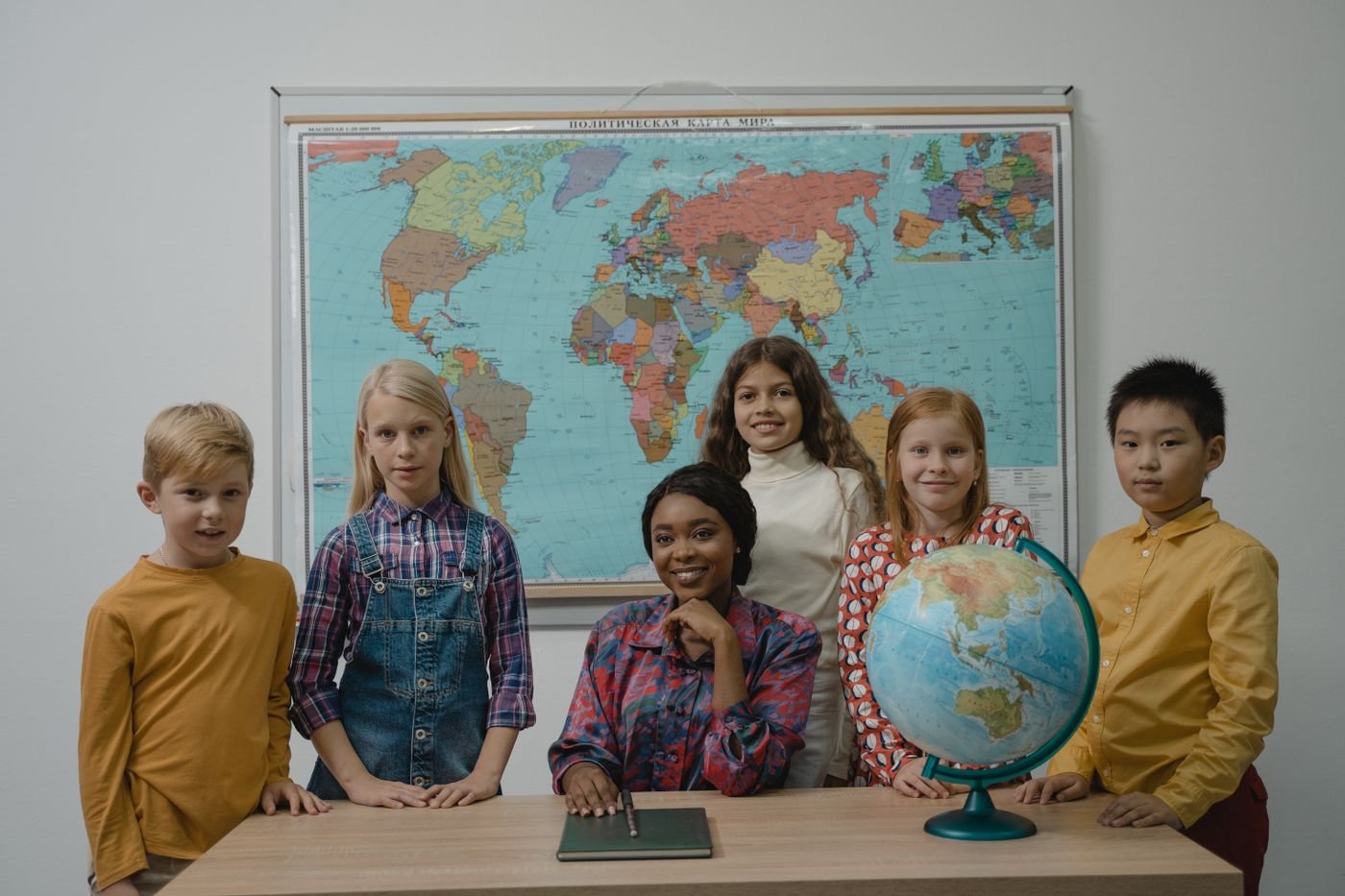 Teacher and students in a classroom