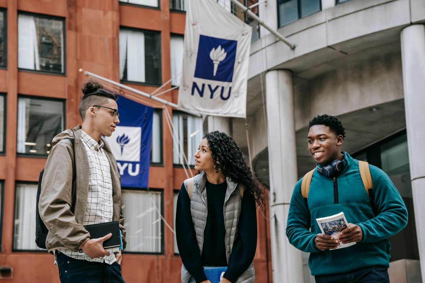 Students discussing a project